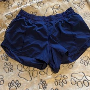 Lulu Lemon navy hottie hot shorts